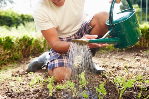 PCI-compliant landscaping payment area for secure transactions