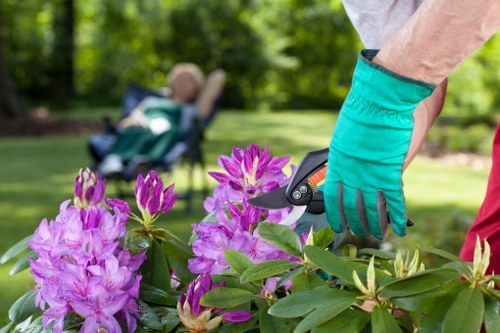 Commercial hard landscaping surface and entrance improvements in Palmersgreen